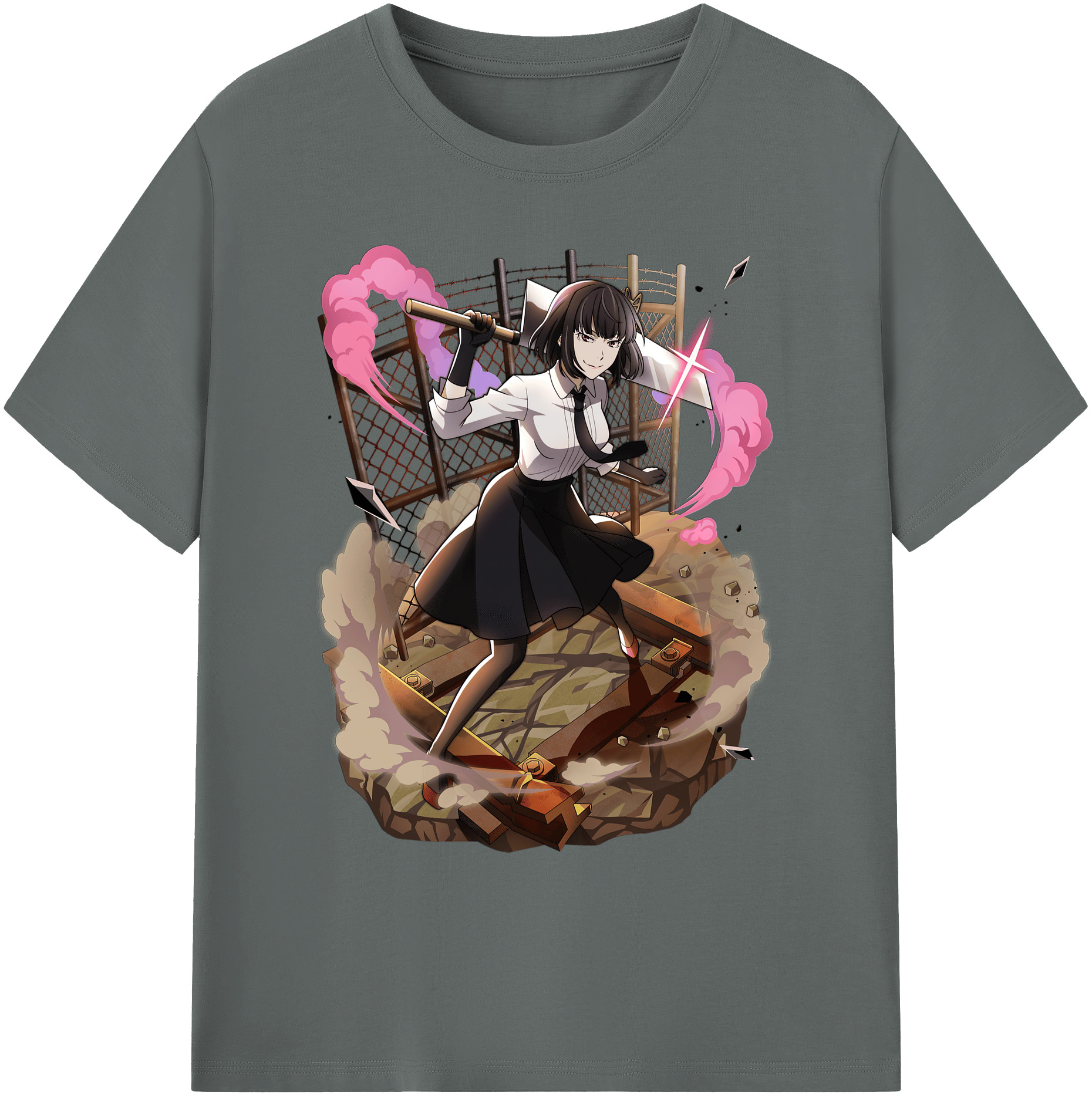（画像用） 文豪ストレイドッグス Bungo Stray Dogs 綿100％ メンズ半袖Tシャツ｜肌触りやわらか＆通気性
